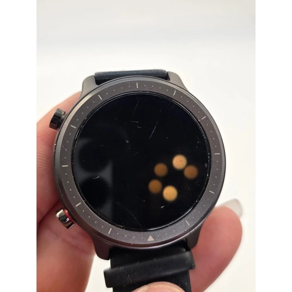 Zizo Tyme‎ Elite Smartwatch Black Silicone Band Fitness Tracker Round Case